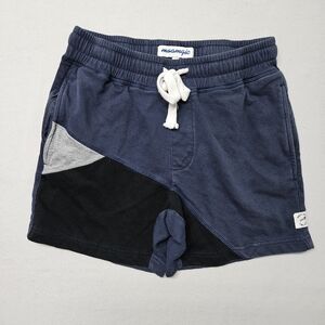 Maamgic Shorts Knit Zip Pockets Blue and Black Size XS Mens